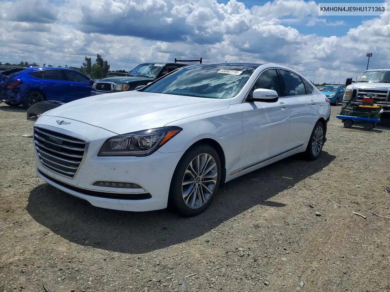 2017 Genesis G80 3.8 VIN: KMHGN4JE9HU171363 Lot: 55002116