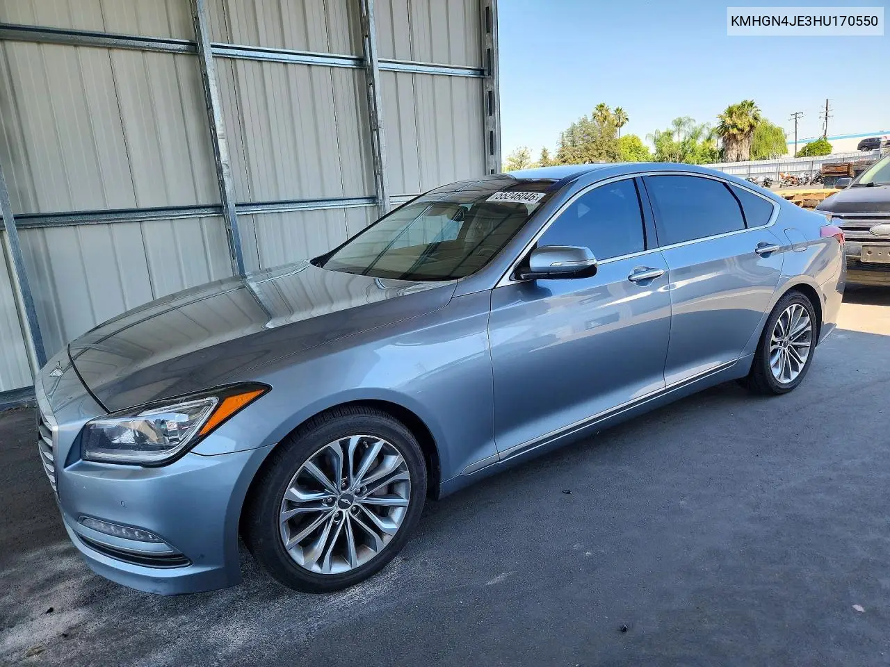 2017 Genesis G80 3.8 VIN: KMHGN4JE3HU170550 Lot: 55246046