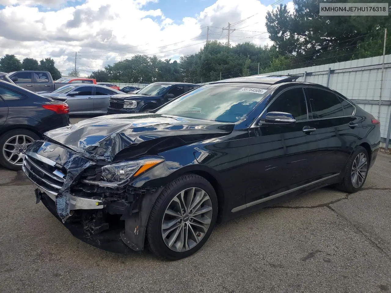 2017 Genesis G80 3.8 VIN: KMHGN4JE7HU176318 Lot: 56764506