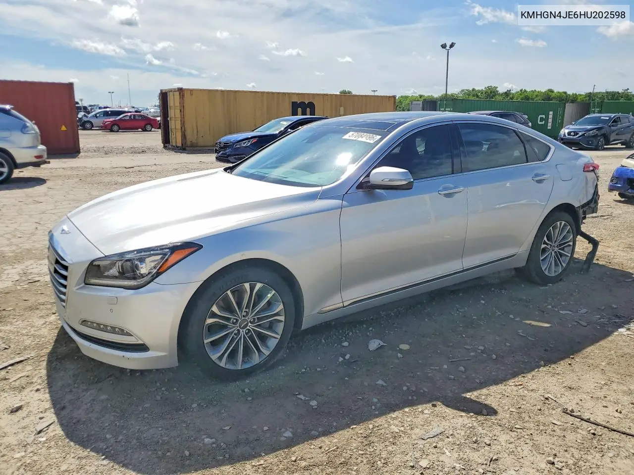 2017 Genesis G80 3.8 VIN: KMHGN4JE6HU202598 Lot: 57084896