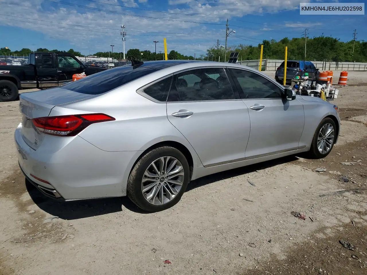 2017 Genesis G80 3.8 VIN: KMHGN4JE6HU202598 Lot: 57084896
