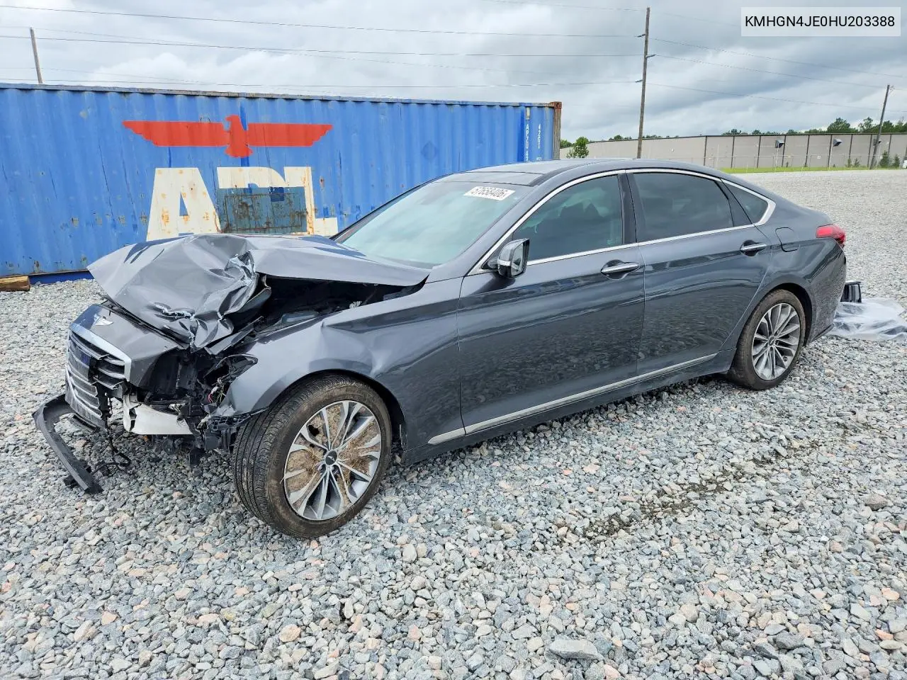 2017 Genesis G80 3.8 VIN: KMHGN4JE0HU203388 Lot: 57658406