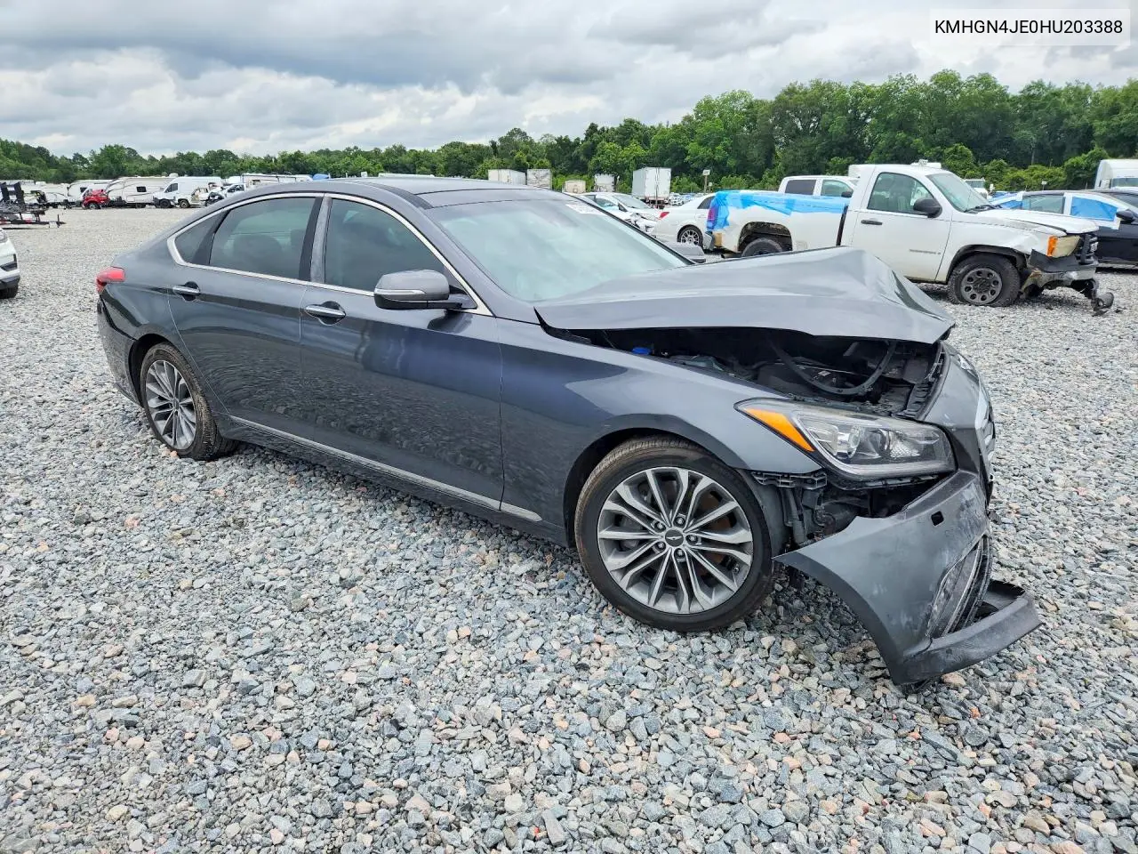 2017 Genesis G80 3.8 VIN: KMHGN4JE0HU203388 Lot: 57658406