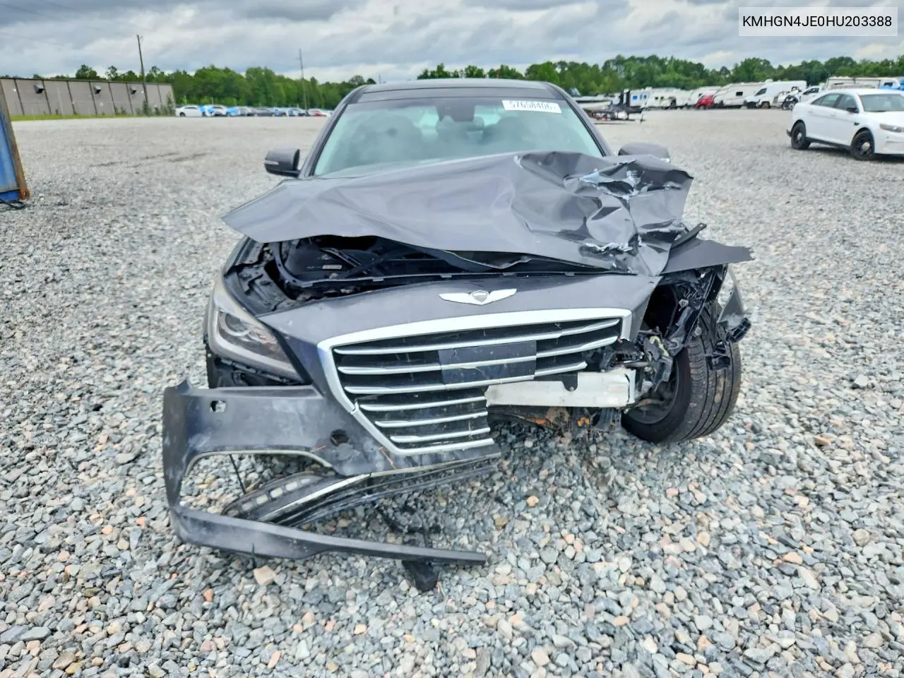 2017 Genesis G80 3.8 VIN: KMHGN4JE0HU203388 Lot: 57658406
