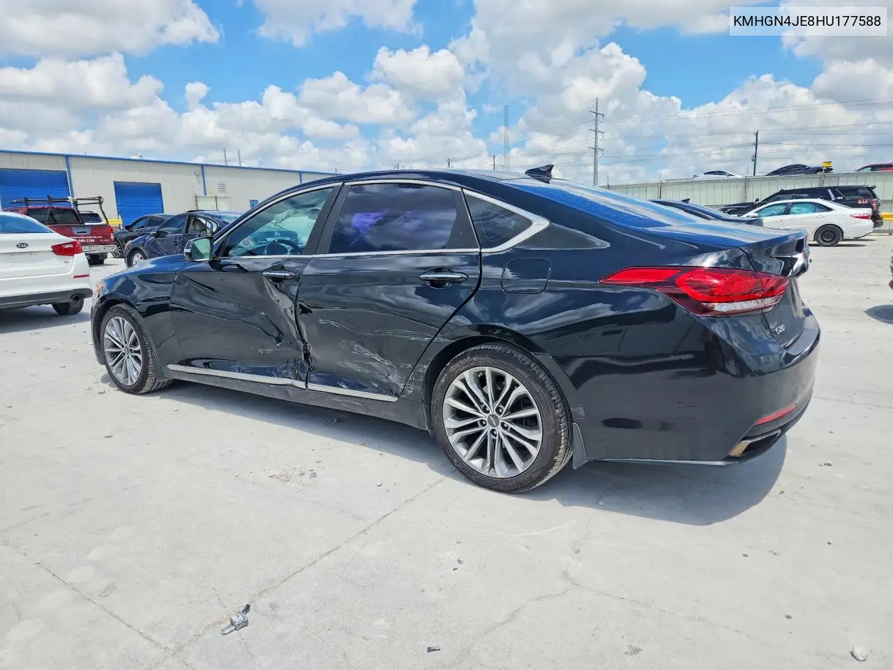 2017 Genesis G80 3.8 VIN: KMHGN4JE8HU177588 Lot: 61090586