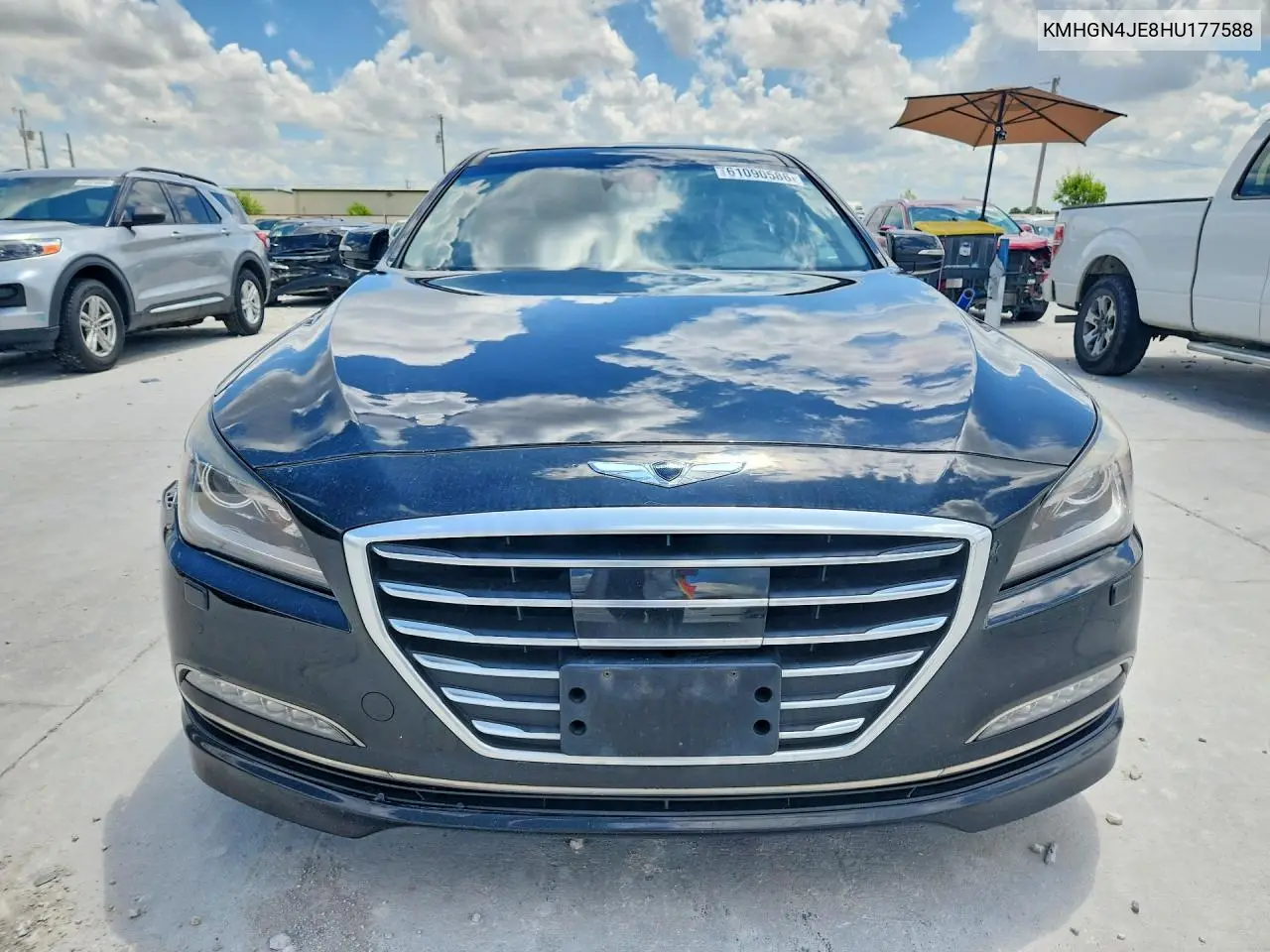 2017 Genesis G80 3.8 VIN: KMHGN4JE8HU177588 Lot: 61090586