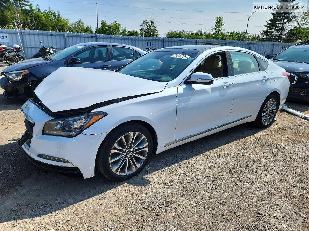 2017 Genesis G80 3.8 VIN: KMHGN4JE8HU193614 Lot: 61395726