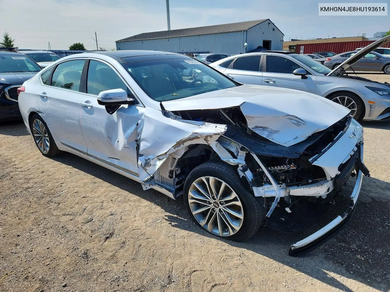 2017 Genesis G80 3.8 VIN: KMHGN4JE8HU193614 Lot: 61395726