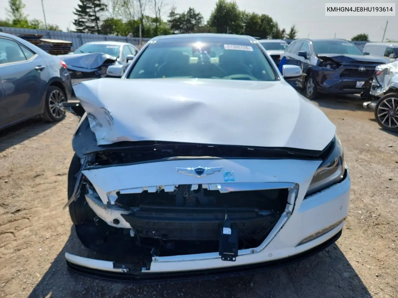 2017 Genesis G80 3.8 VIN: KMHGN4JE8HU193614 Lot: 61395726