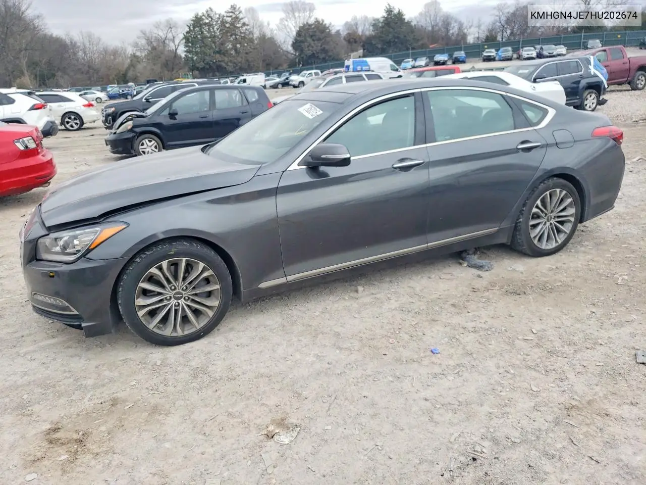 2017 Genesis G80 Base VIN: KMHGN4JE7HU202674 Lot: 77950315