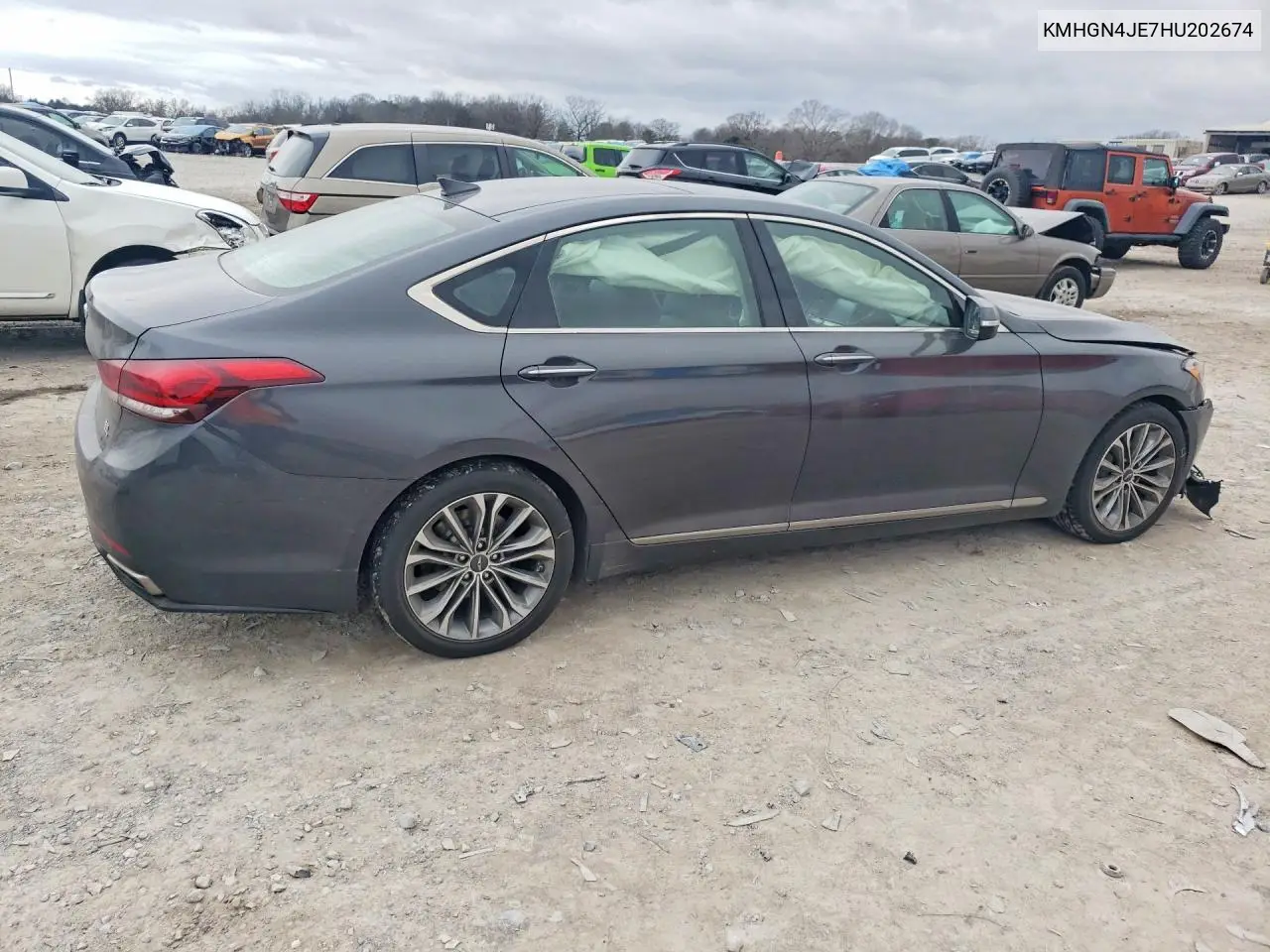 2017 Genesis G80 Base VIN: KMHGN4JE7HU202674 Lot: 77950315