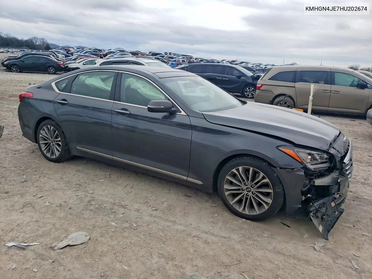 2017 Genesis G80 Base VIN: KMHGN4JE7HU202674 Lot: 77950315