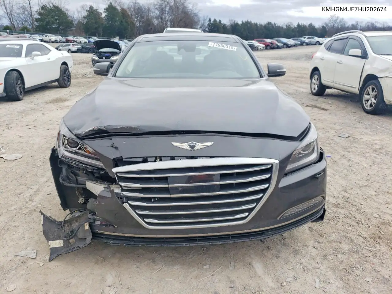 2017 Genesis G80 Base VIN: KMHGN4JE7HU202674 Lot: 77950315