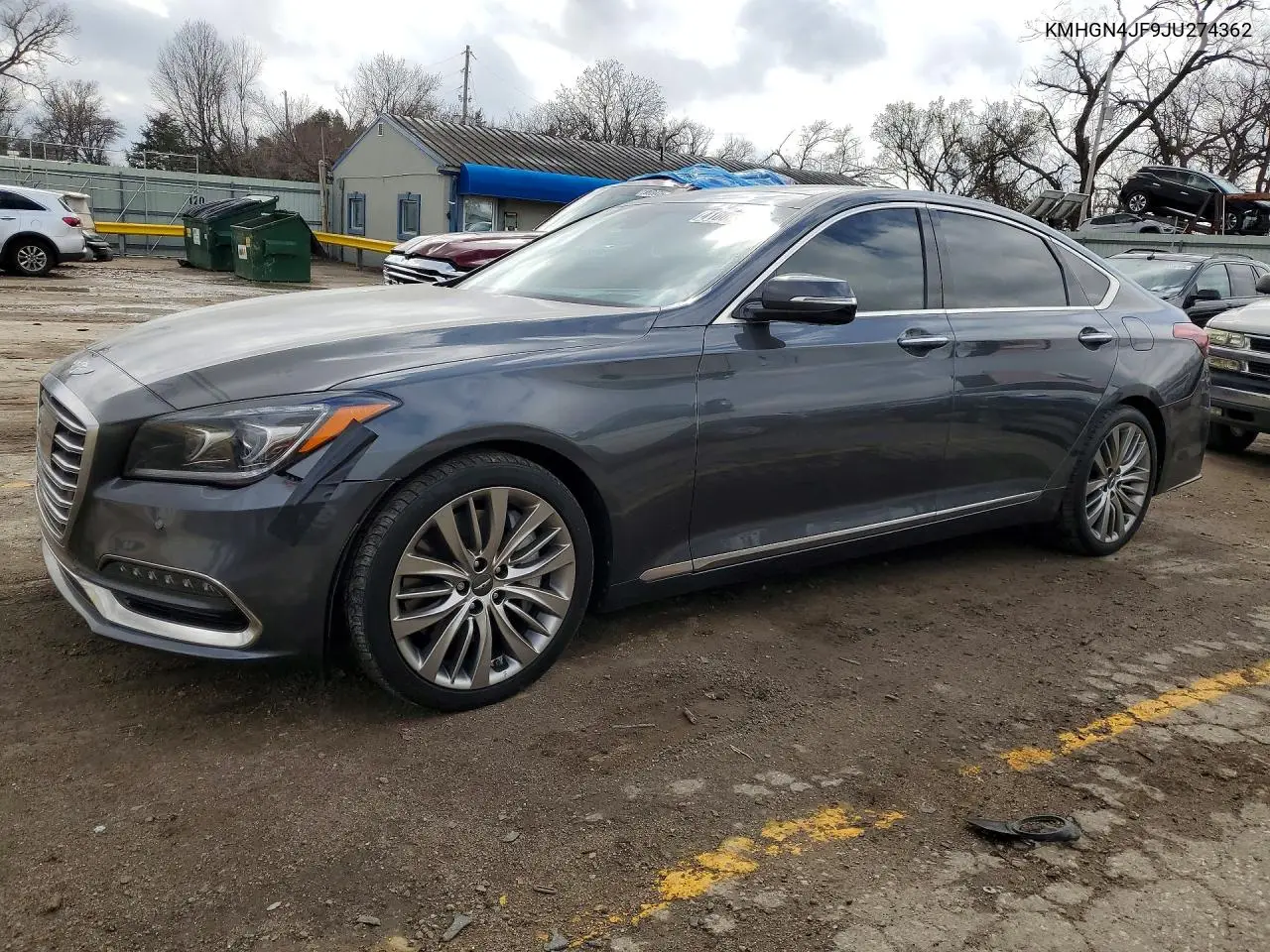2018 Genesis G80 5.0 Ultimate VIN: KMHGN4JF9JU274362 Lot: 41865596