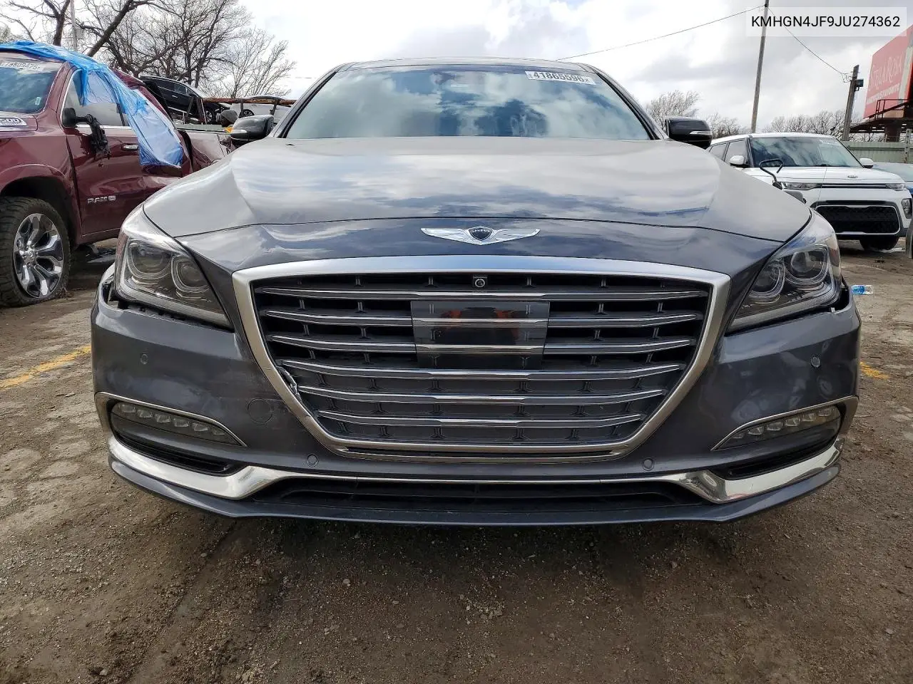 2018 Genesis G80 5.0 Ultimate VIN: KMHGN4JF9JU274362 Lot: 41865596