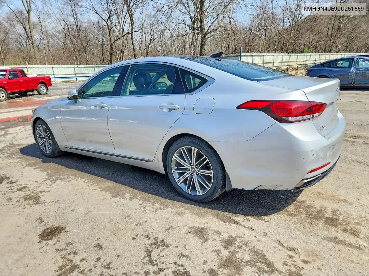 2018 Genesis G80 3.8 VIN: KMHGN4JE9JU251669 Lot: 48633296