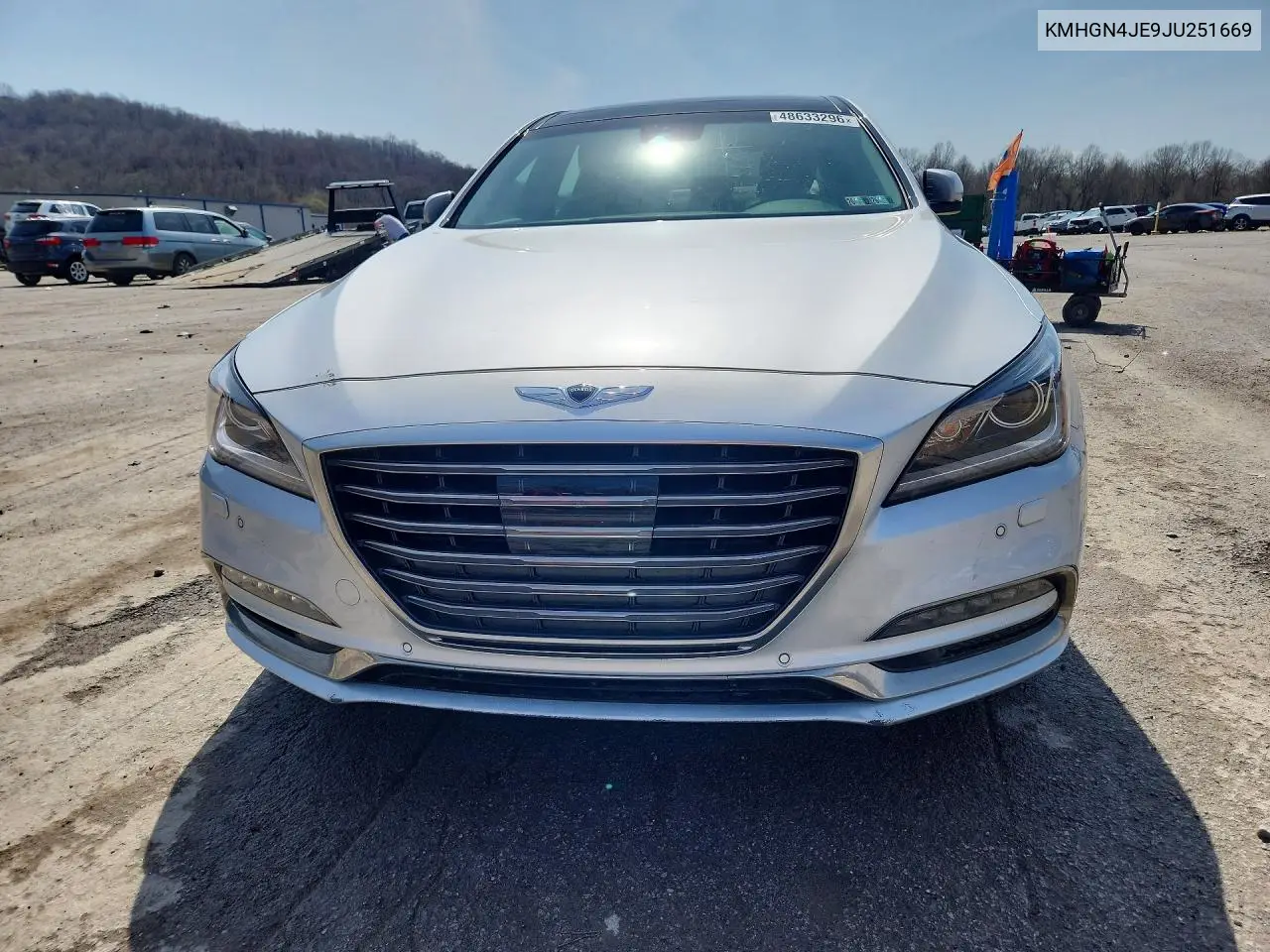 2018 Genesis G80 3.8 VIN: KMHGN4JE9JU251669 Lot: 48633296