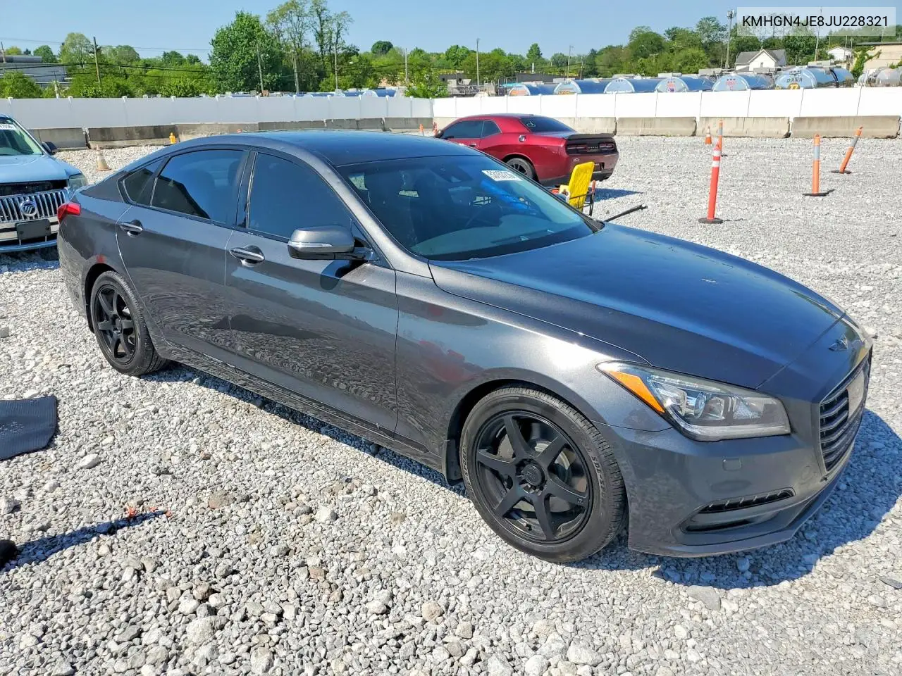 2018 Genesis G80 3.8 VIN: KMHGN4JE8JU228321 Lot: 53157216