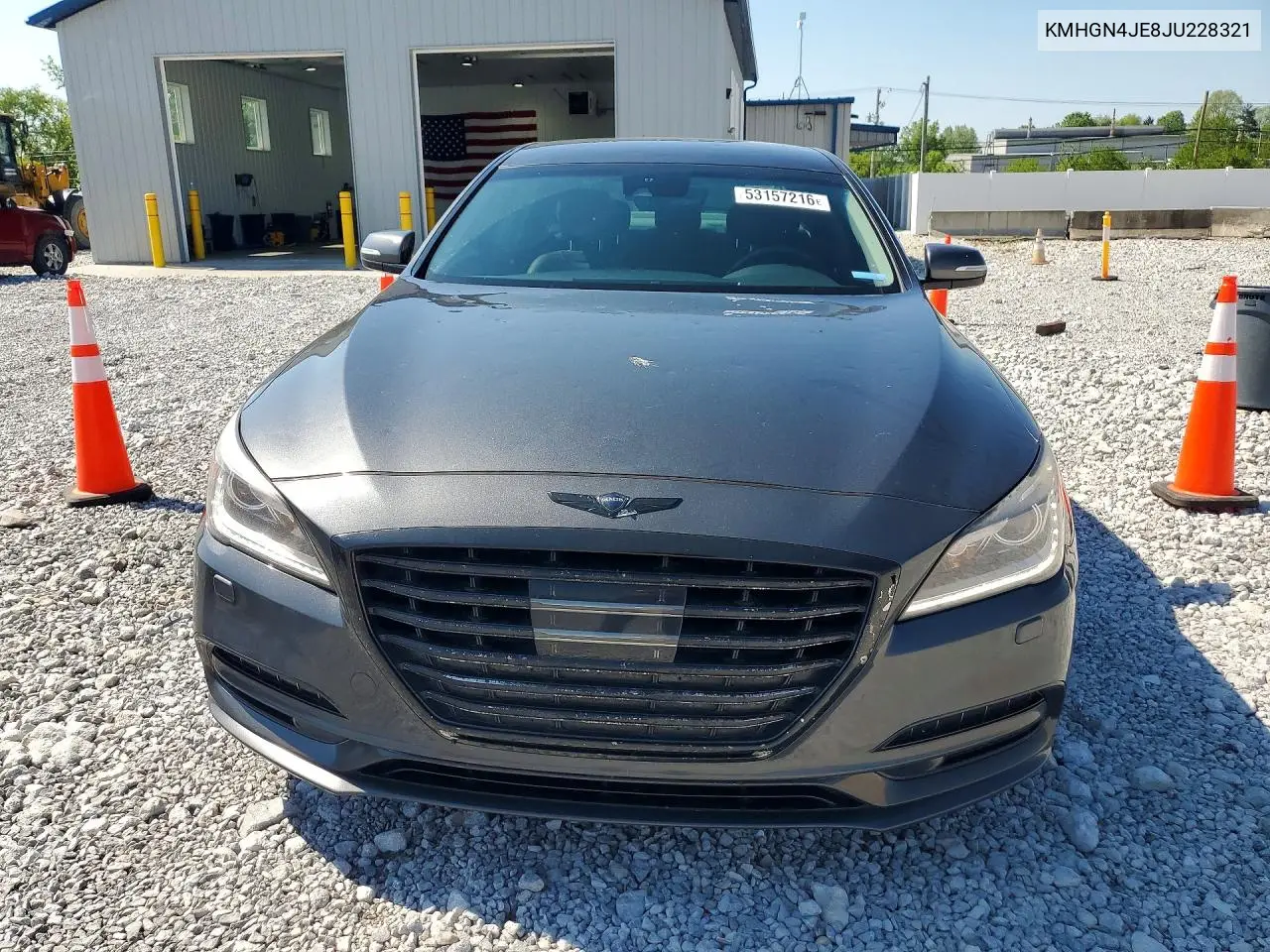 2018 Genesis G80 3.8 VIN: KMHGN4JE8JU228321 Lot: 53157216