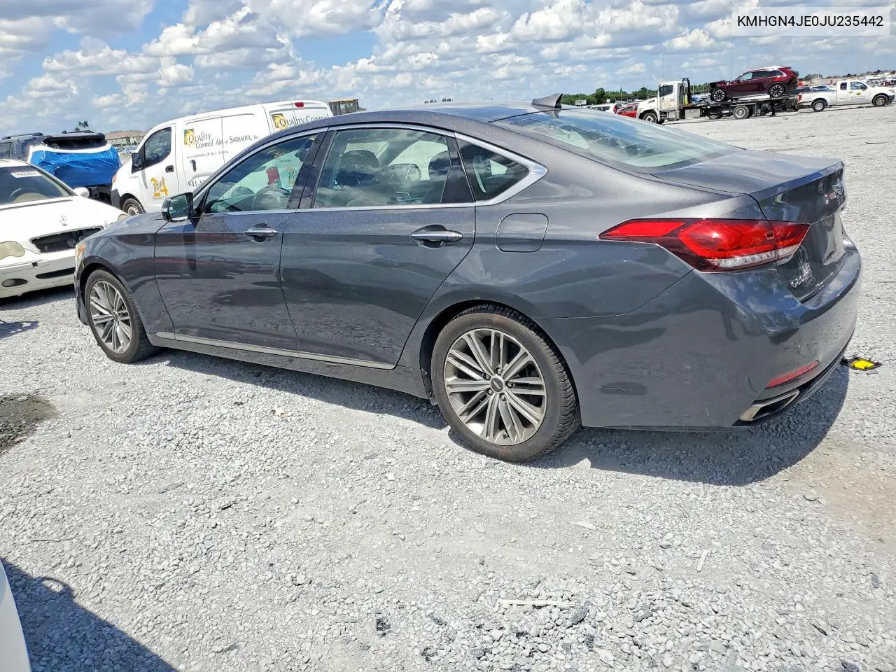 2018 Genesis G80 3.8 VIN: KMHGN4JE0JU235442 Lot: 53670146