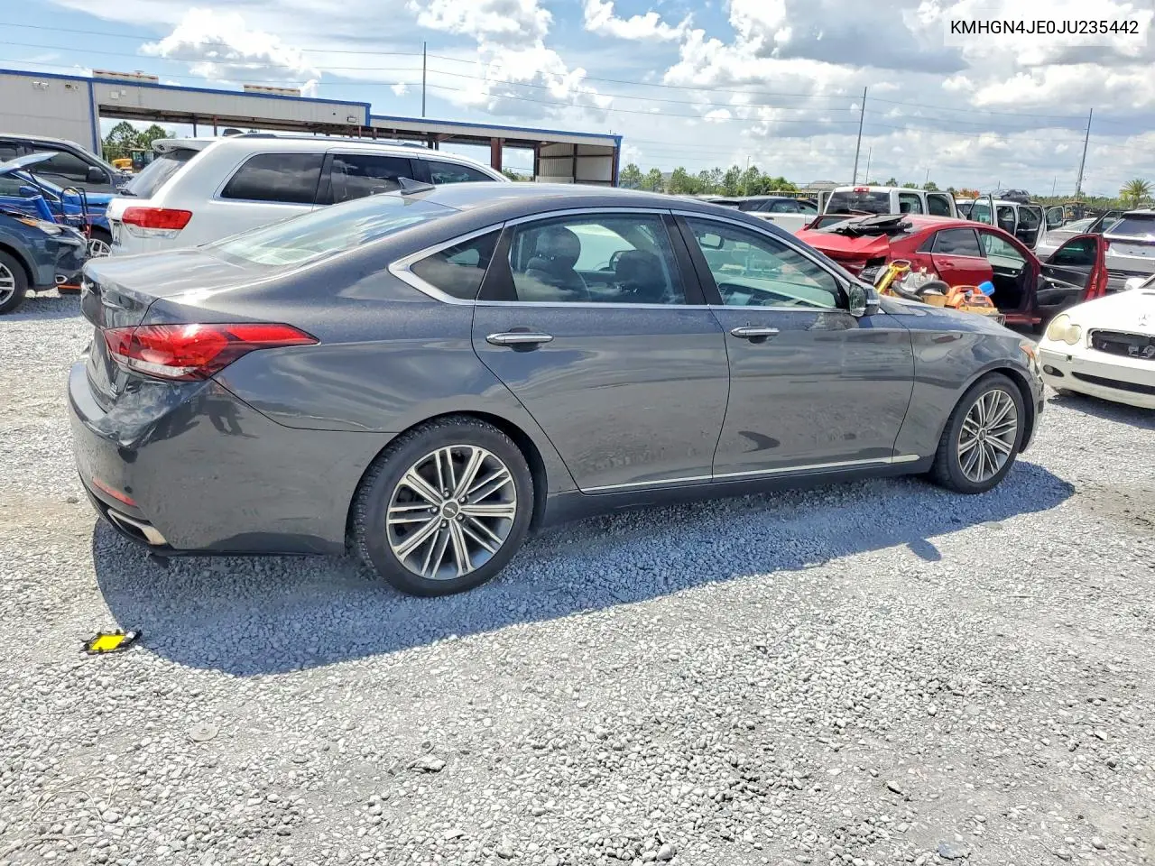 2018 Genesis G80 3.8 VIN: KMHGN4JE0JU235442 Lot: 53670146