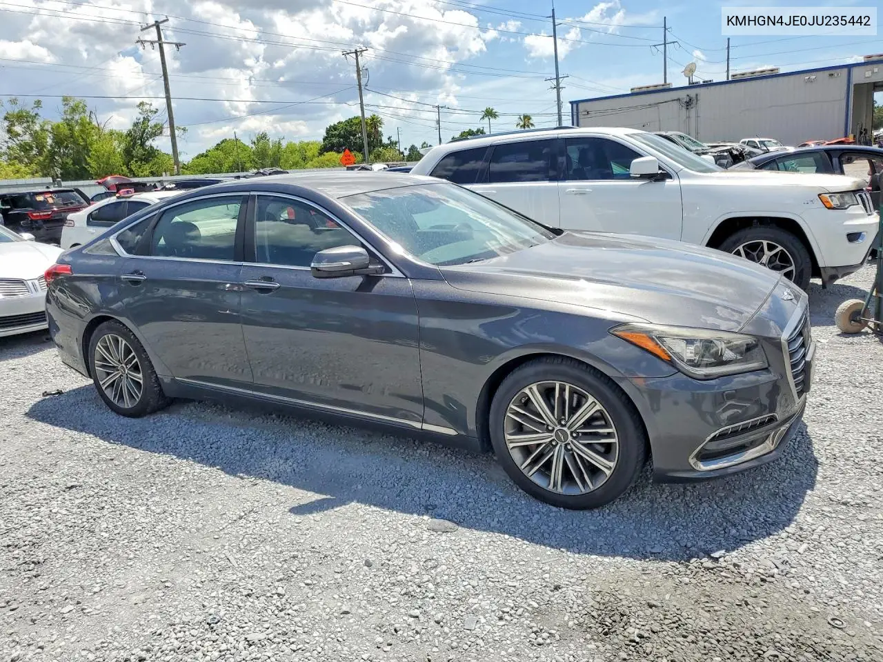 2018 Genesis G80 3.8 VIN: KMHGN4JE0JU235442 Lot: 53670146