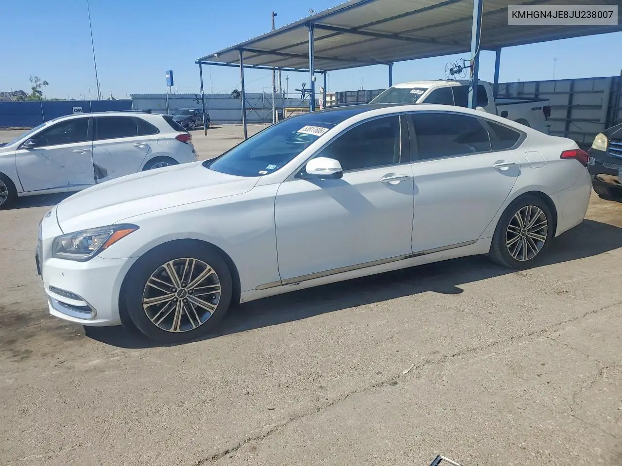 2018 Genesis G80 3.8 VIN: KMHGN4JE8JU238007 Lot: 53817606