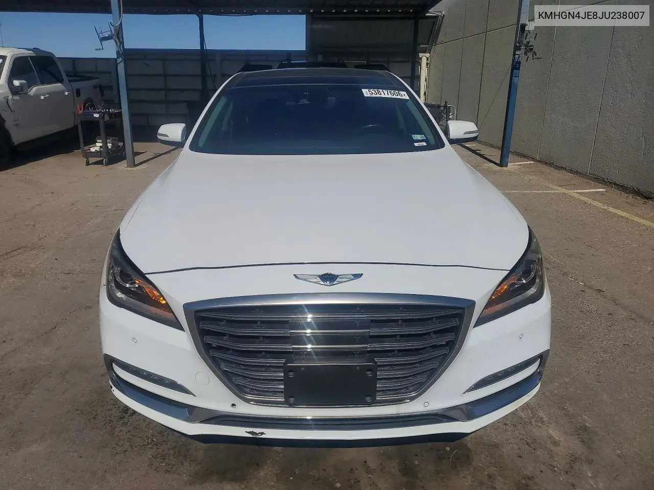 2018 Genesis G80 3.8 VIN: KMHGN4JE8JU238007 Lot: 53817606