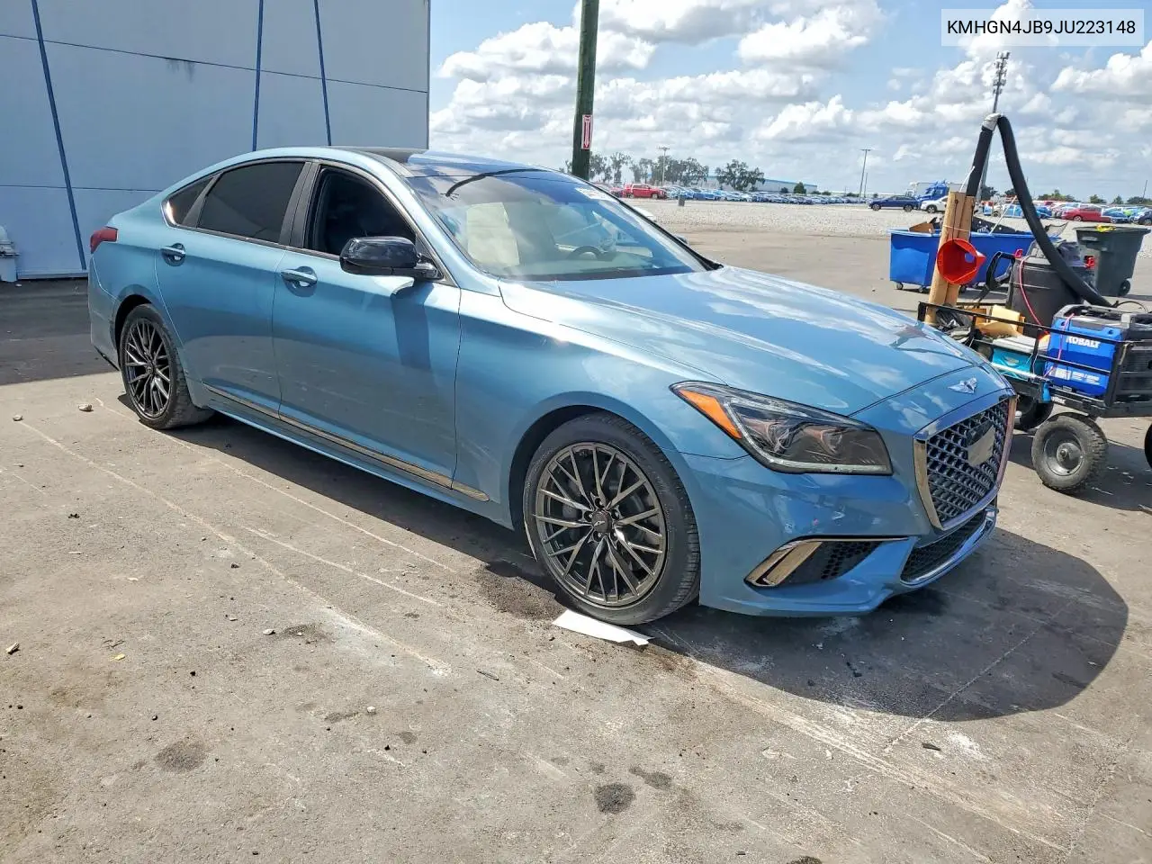 2018 Genesis G80 Sport VIN: KMHGN4JB9JU223148 Lot: 54410016