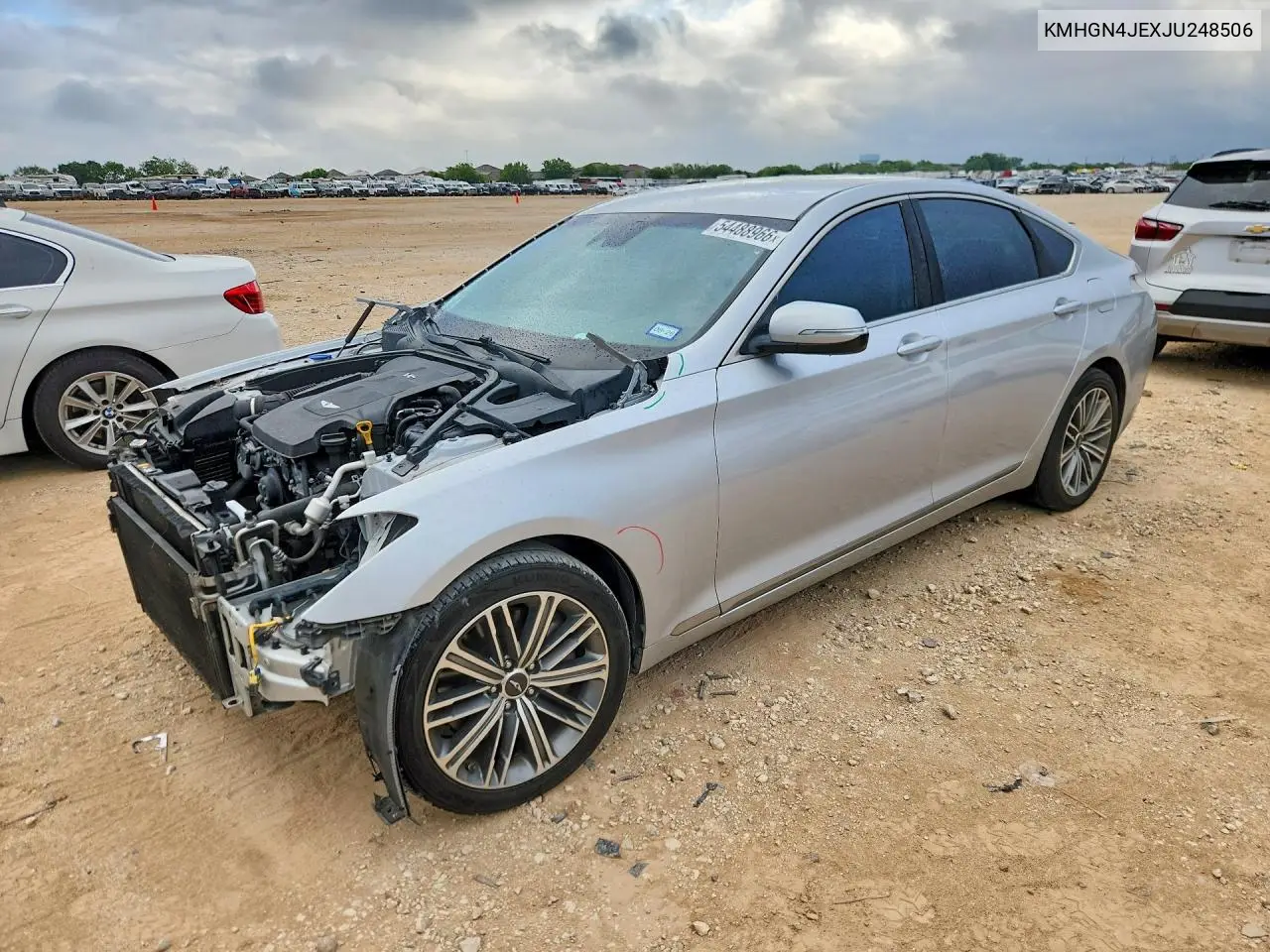 2018 Genesis G80 3.8 VIN: KMHGN4JEXJU248506 Lot: 54488966