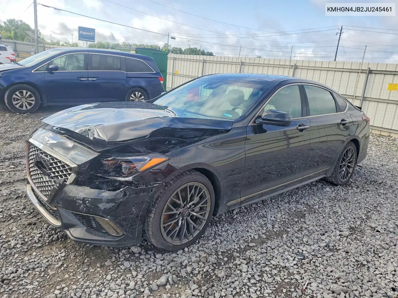 2018 Genesis G80 Sport VIN: KMHGN4JB2JU245461 Lot: 54977366