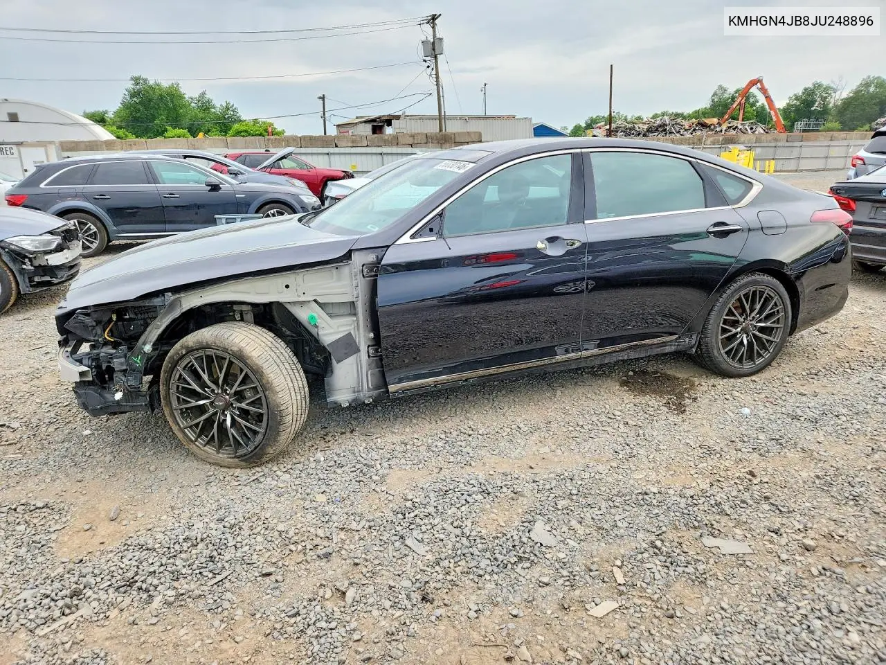 2018 Genesis G80 Sport VIN: KMHGN4JB8JU248896 Lot: 56030146