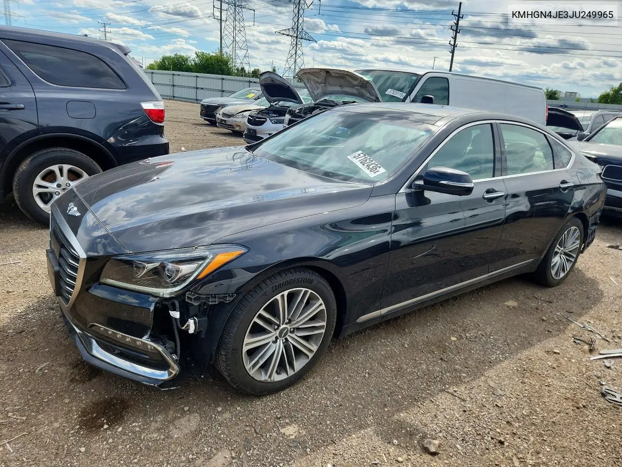 2018 Genesis G80 3.8 VIN: KMHGN4JE3JU249965 Lot: 57162436