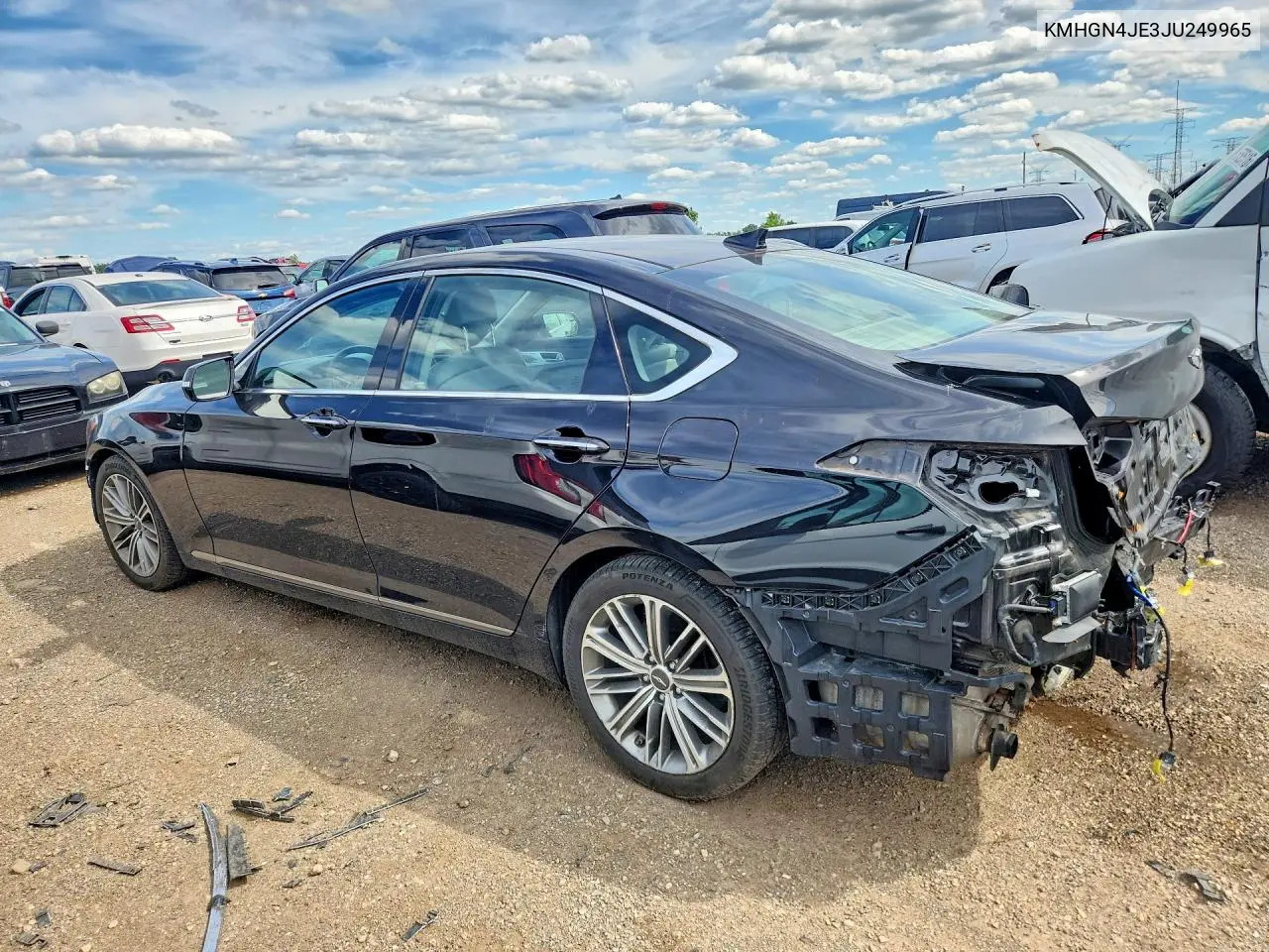 2018 Genesis G80 3.8 VIN: KMHGN4JE3JU249965 Lot: 57162436