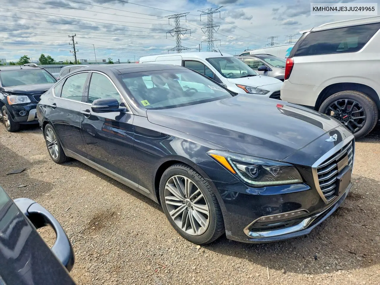 2018 Genesis G80 3.8 VIN: KMHGN4JE3JU249965 Lot: 57162436