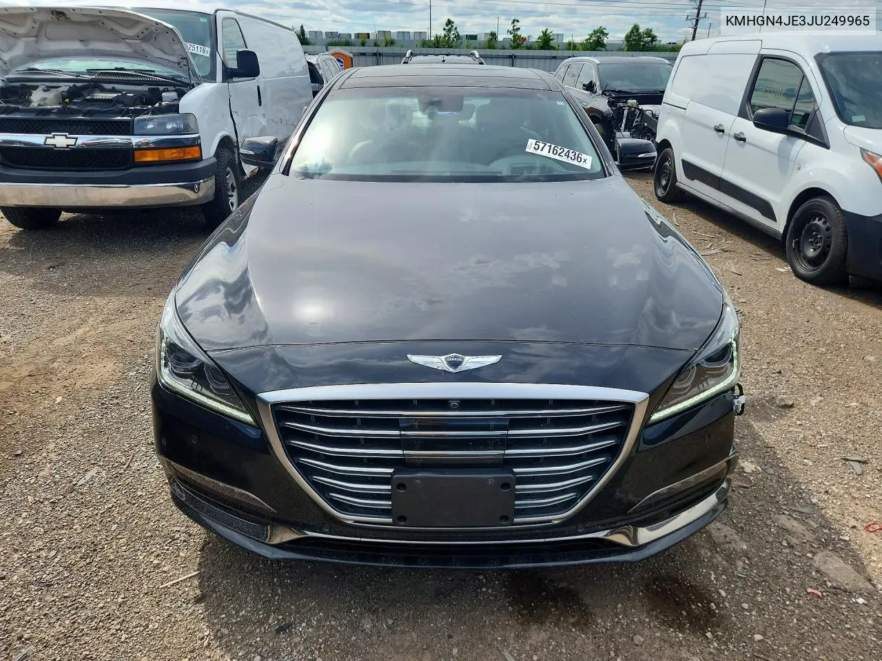 2018 Genesis G80 3.8 VIN: KMHGN4JE3JU249965 Lot: 57162436