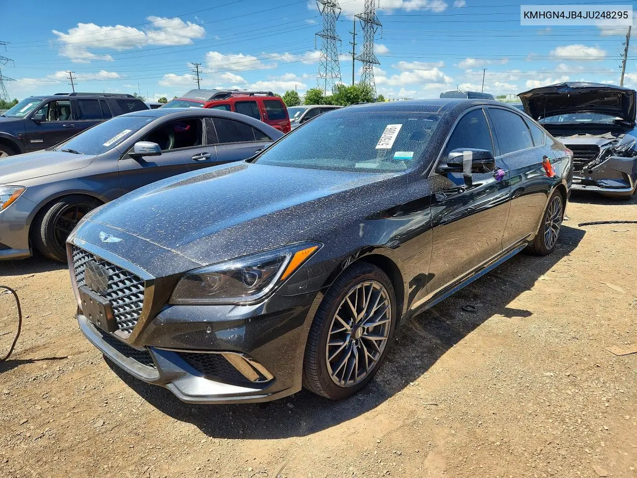 2018 Genesis G80 Sport VIN: KMHGN4JB4JU248295 Lot: 57501086