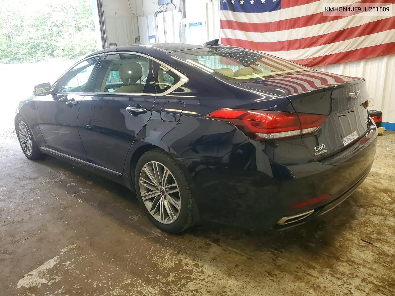 2018 Genesis G80 3.8 VIN: KMHGN4JE9JU251509 Lot: 57650236