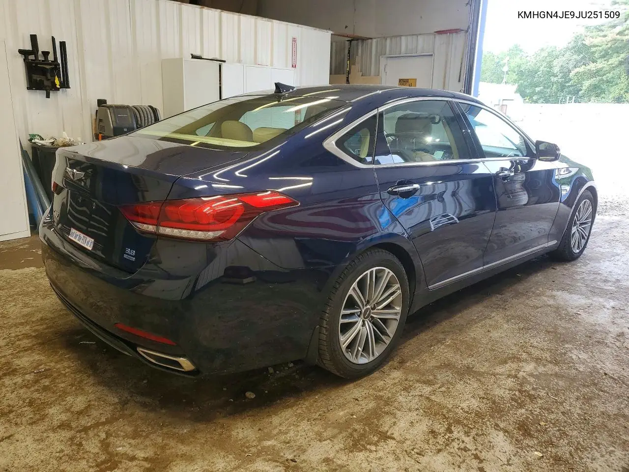 2018 Genesis G80 3.8 VIN: KMHGN4JE9JU251509 Lot: 57650236