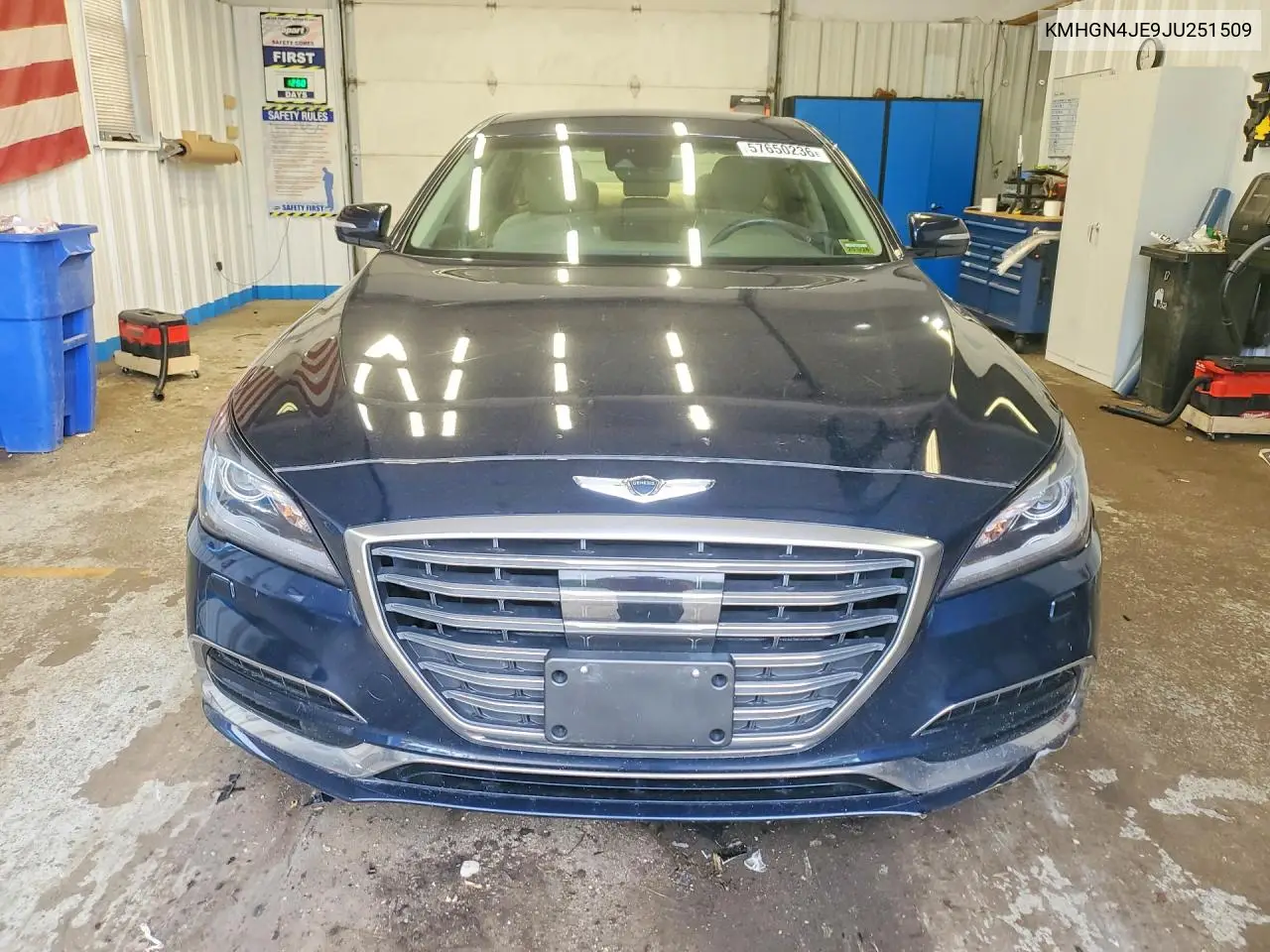 2018 Genesis G80 3.8 VIN: KMHGN4JE9JU251509 Lot: 57650236