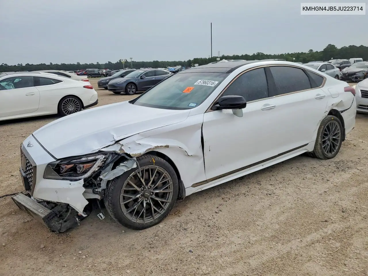 2018 Genesis G80 Sport VIN: KMHGN4JB5JU223714 Lot: 57960316