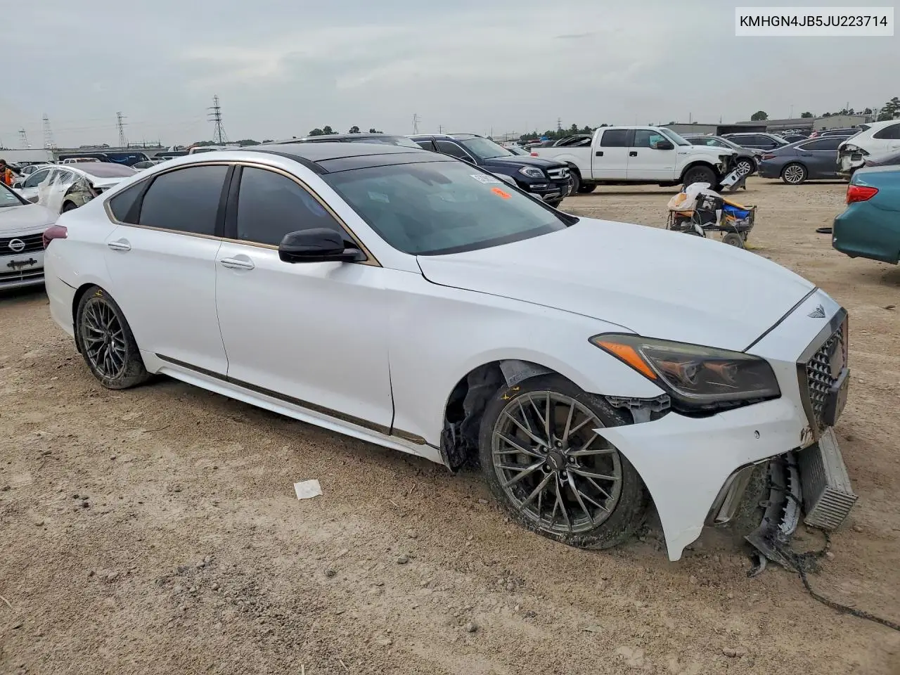 2018 Genesis G80 Sport VIN: KMHGN4JB5JU223714 Lot: 57960316