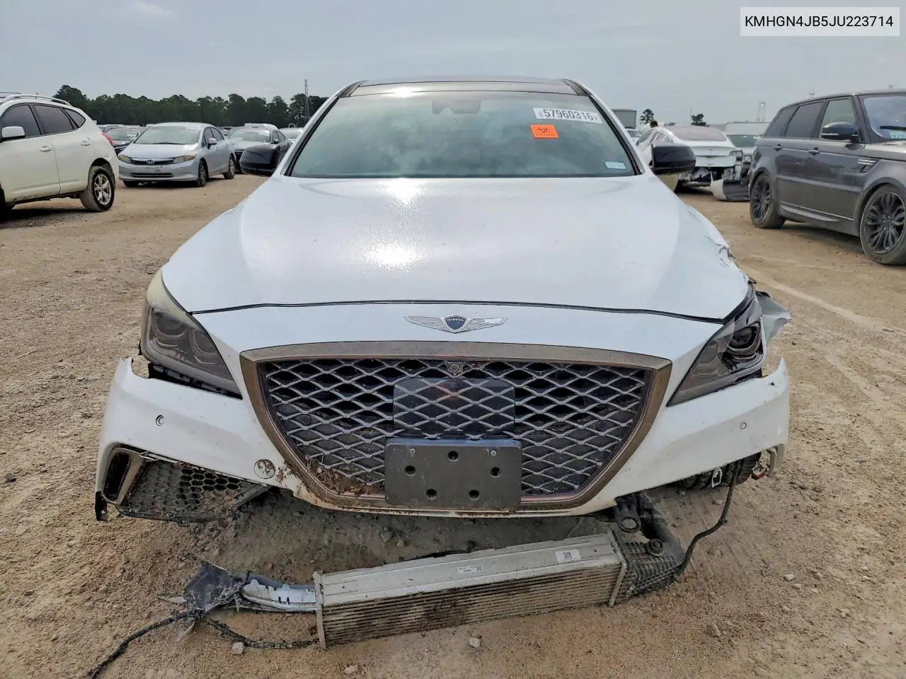 2018 Genesis G80 Sport VIN: KMHGN4JB5JU223714 Lot: 57960316