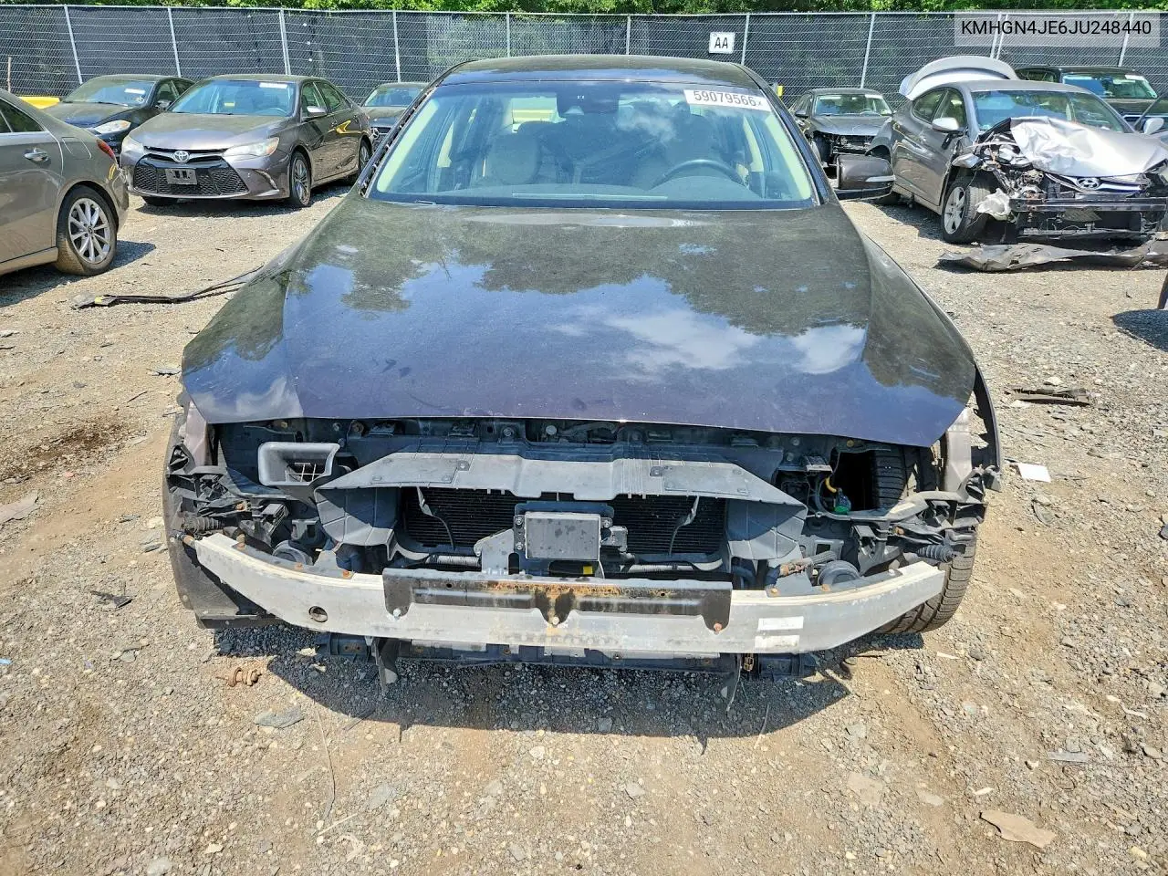 2018 Genesis G80 3.8 VIN: KMHGN4JE6JU248440 Lot: 59079566