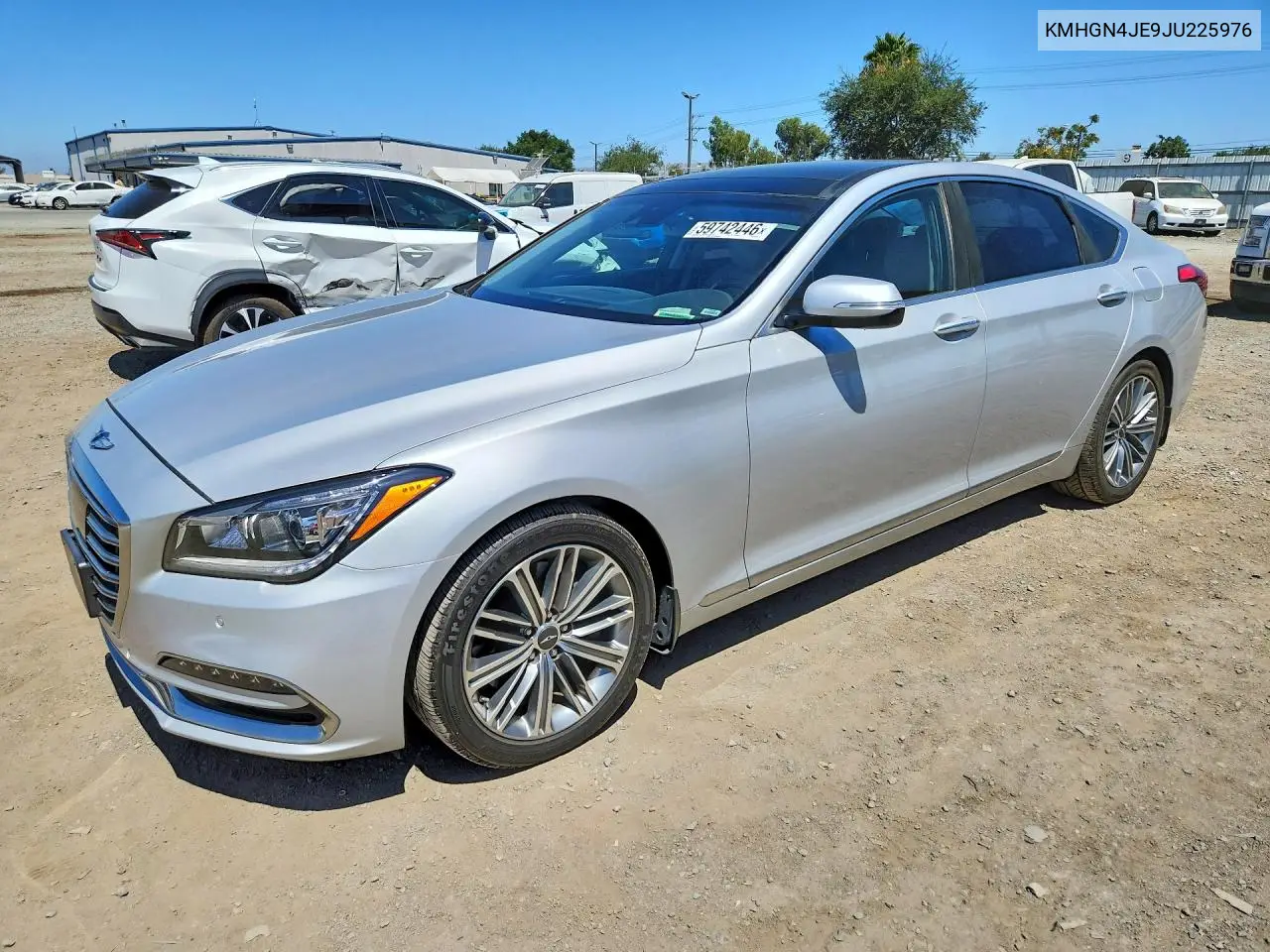 2018 Genesis G80 3.8 VIN: KMHGN4JE9JU225976 Lot: 59742446