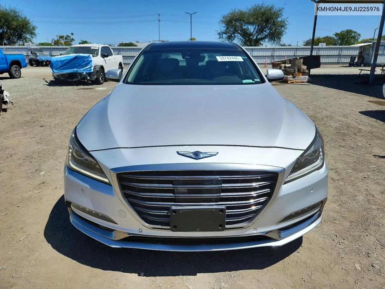 2018 Genesis G80 3.8 VIN: KMHGN4JE9JU225976 Lot: 59742446