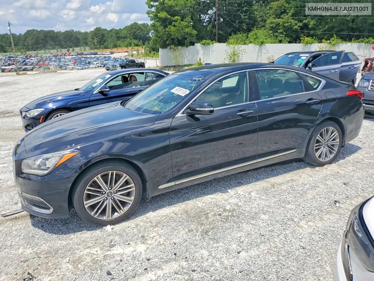 2018 Genesis G80 3.8 VIN: KMHGN4JE7JU271001 Lot: 59781176