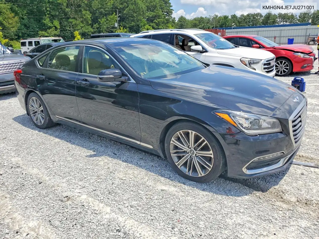 2018 Genesis G80 3.8 VIN: KMHGN4JE7JU271001 Lot: 59781176