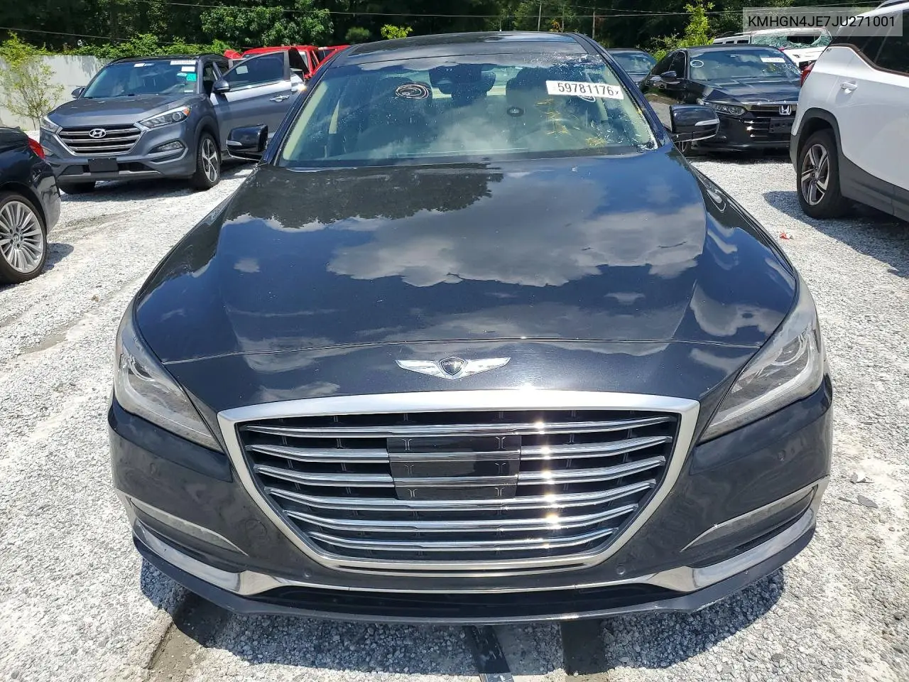 2018 Genesis G80 3.8 VIN: KMHGN4JE7JU271001 Lot: 59781176