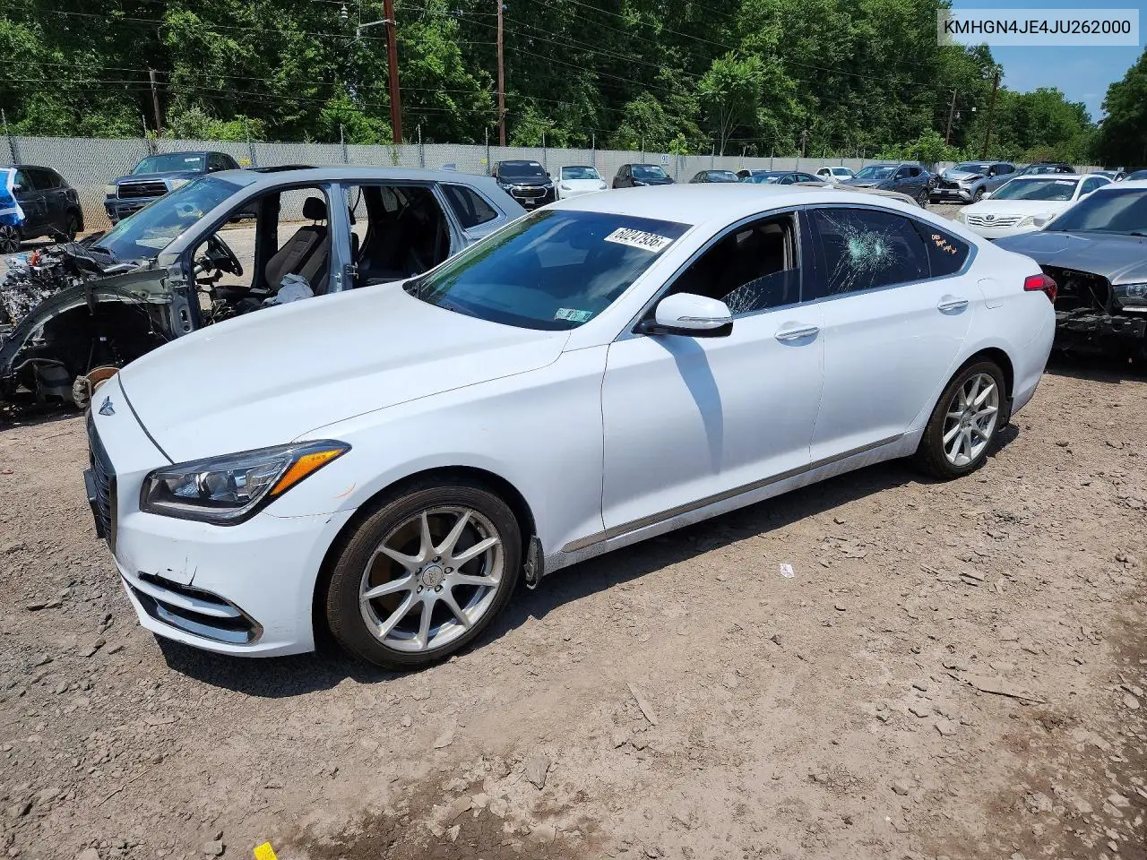 2018 Genesis G80 3.8 VIN: KMHGN4JE4JU262000 Lot: 60247936